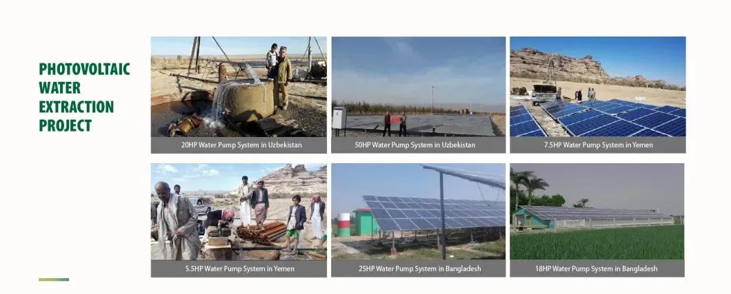 1461 30kw Solar Pump System with Mono/Poly Solar Panels for Home&Farmland Irrigation Project