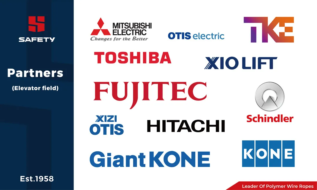 6*19s 8*19s 9*19s Steel Wire Rope Cable 8mm 9mm 10mm 11mm 12mm 1370/1770MPa Mitsubishi Otis Hyundai Elevator Lift Hoist Traction Cord 6X19s 8X19s 9X19s Factory