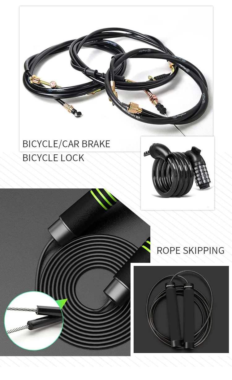 6X19 +Iws Multicolor PVC Coated Nylon Galvanized Steel Wire Rope