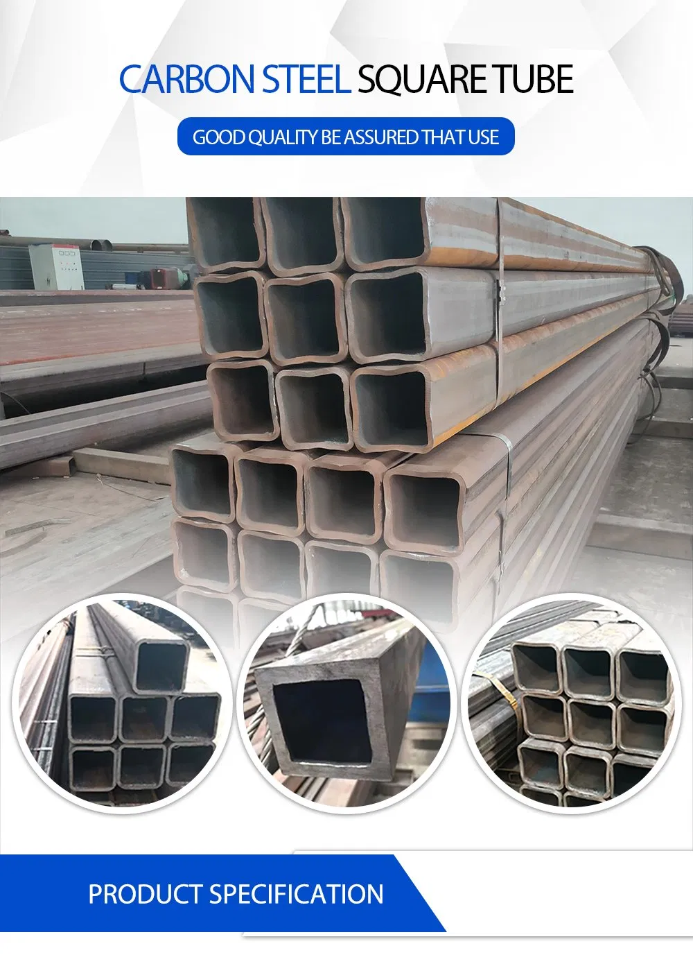 Building Materials AISI 1020 1030 Forged Carbon Steel Spiral Square Pipe