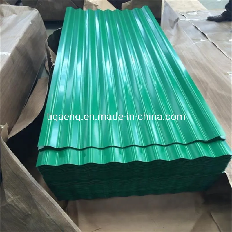 Decorative Material Zinc Coated Red Lacquer Corrugated Galvanised Metal Roofing