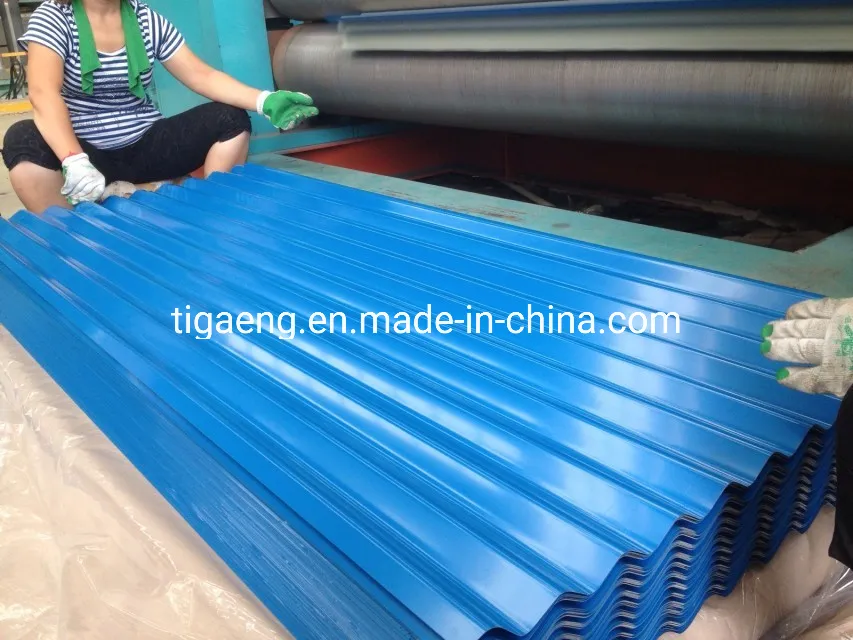 Decorative Material Zinc Coated Red Lacquer Corrugated Galvanised Metal Roofing
