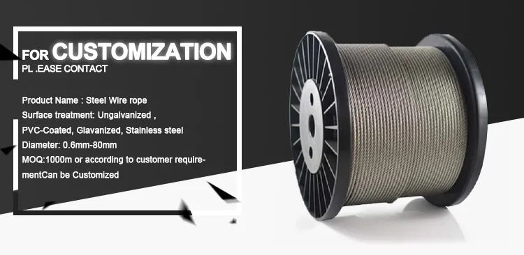 Factory Direct Sales Cold Heading Steel 10mm Ungalvanized Wire Steel Rope