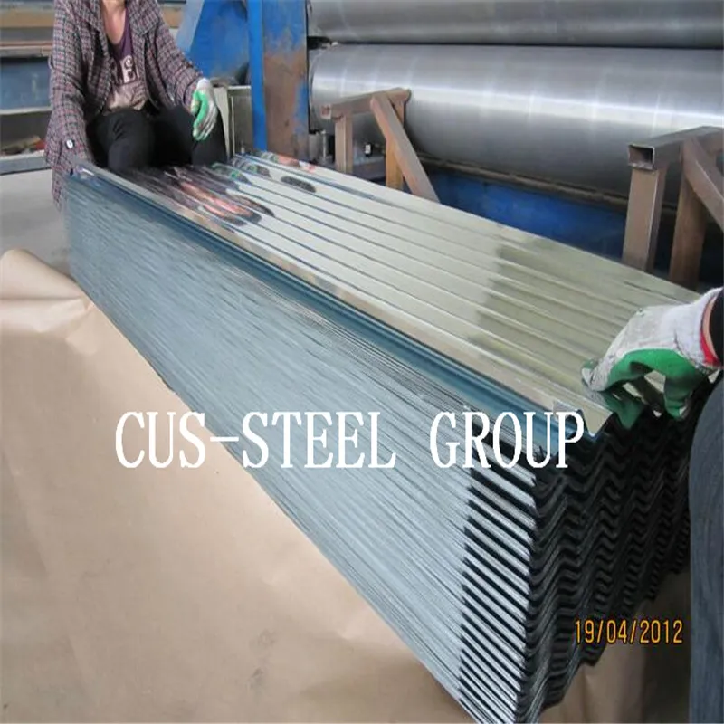 Full Hard Dx51d Gi Corrugated Profiled Metal Shine Roofing Tile