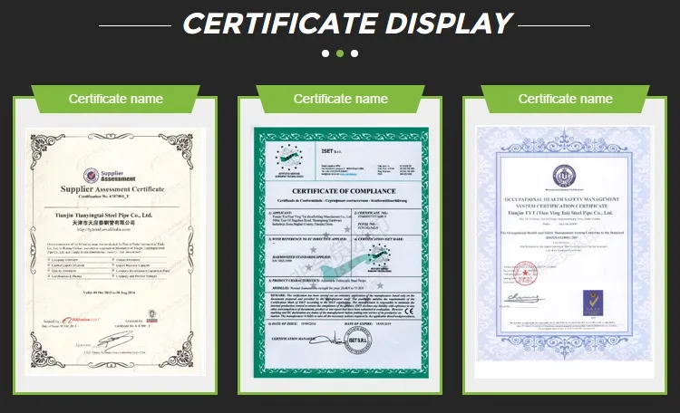Galvanized Square Tube with Ce Certificate