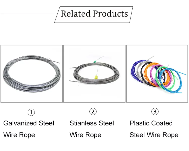 Galvanized Steel Wire Rope 6*7+Iwrc 7*7 1960 2160 MPa