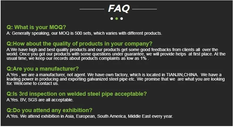 Hot Dipped Galvanizd Steel Pipe ERW Pipe