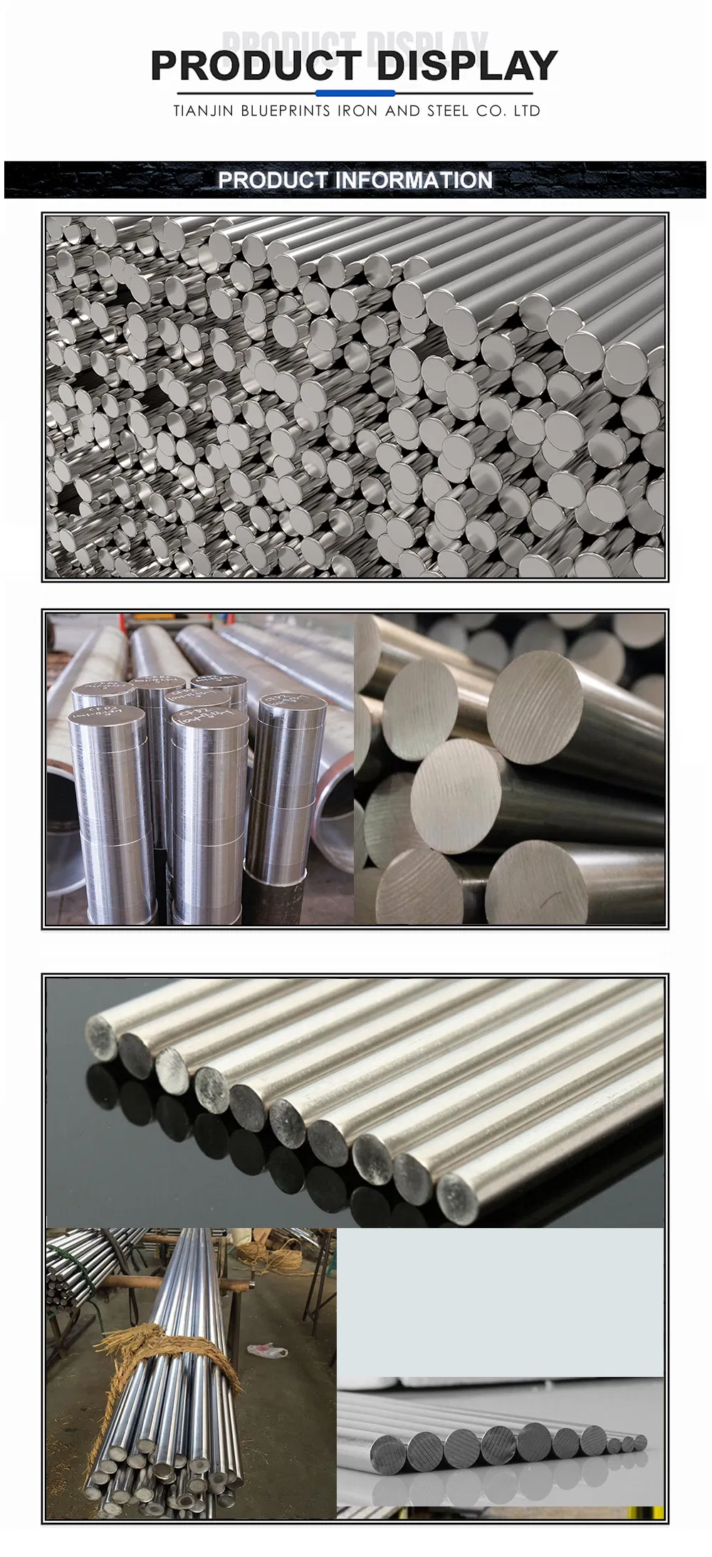 Hot Rolled 10mm 12mm 16mm 4140 1095 304 304L 10mm 316 Square Iron Rebar Price Alloy Mild Carbon Round Stainless Steel Bars