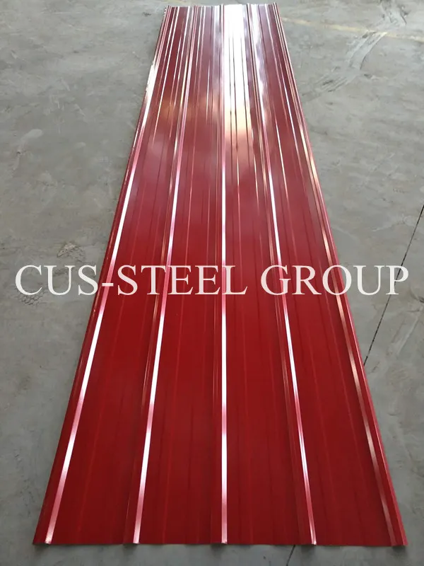Inverted Box Rib Color Coated Metal Sheet/ Trapezoidal Laque Roof Sheet