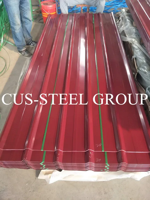 Inverted Box Rib Color Coated Metal Sheet/ Trapezoidal Laque Roof Sheet