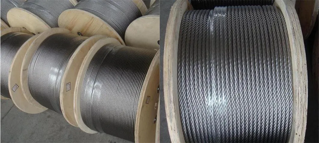 Non Rotating 19X7 Galvanized Metal Wire Cable Rope