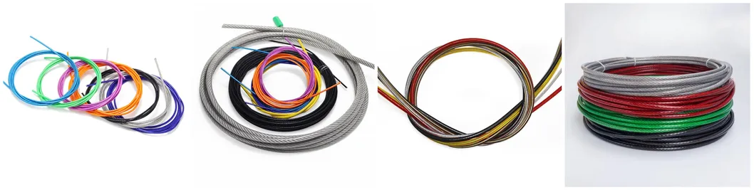 Professional Manufacturer PVC/PU Plastic Coated Steel Wire Rope