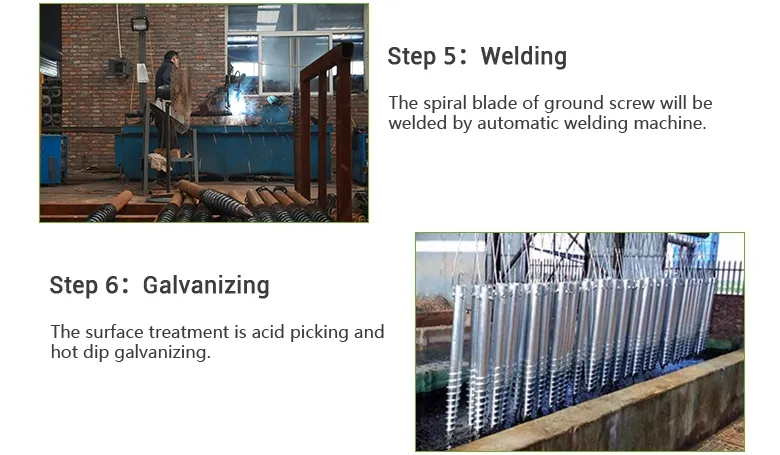 Q235 Carbon Hot DIP Galvanized Solar Panel Mounting System Ground Screw