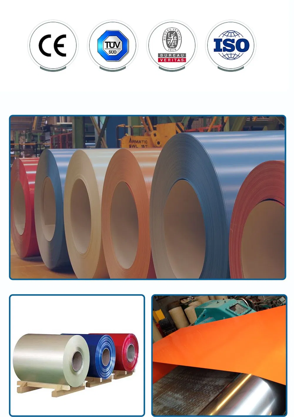 Ral 1025 Anti-Microbial Prepainted Color Coated Galvanized PPGI Steel Coil