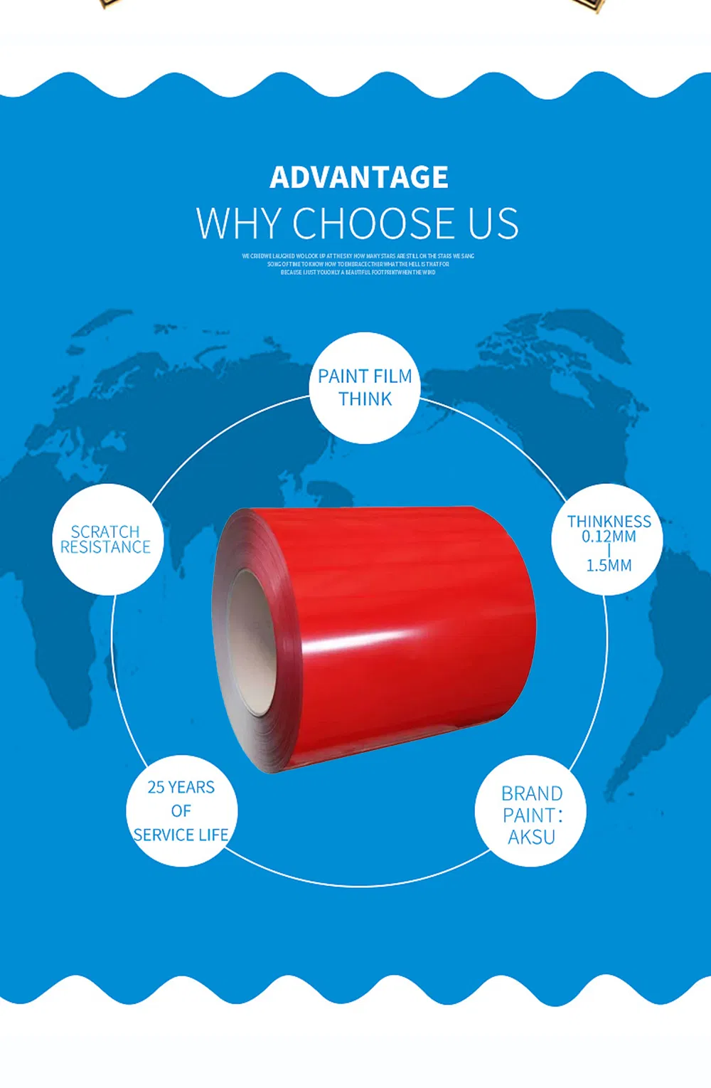 Ral 1025 Anti-Microbial Prepainted Color Coated Galvanized PPGI Steel Coil