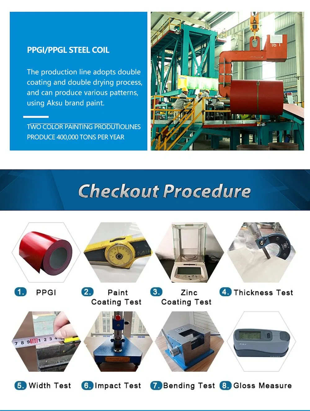 Ral 1025 Anti-Microbial Prepainted Color Coated Galvanized PPGI Steel Coil