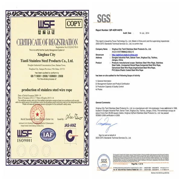 Rotation Resistant Steel Wire Rope 35X7 1960 MPa